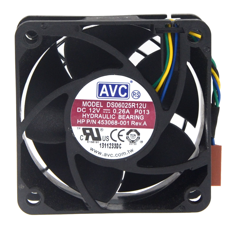 Original AVC DS06025R12U Cooling Fan 12V 0.26A 3.12W 4wires DS06025R12U Fans